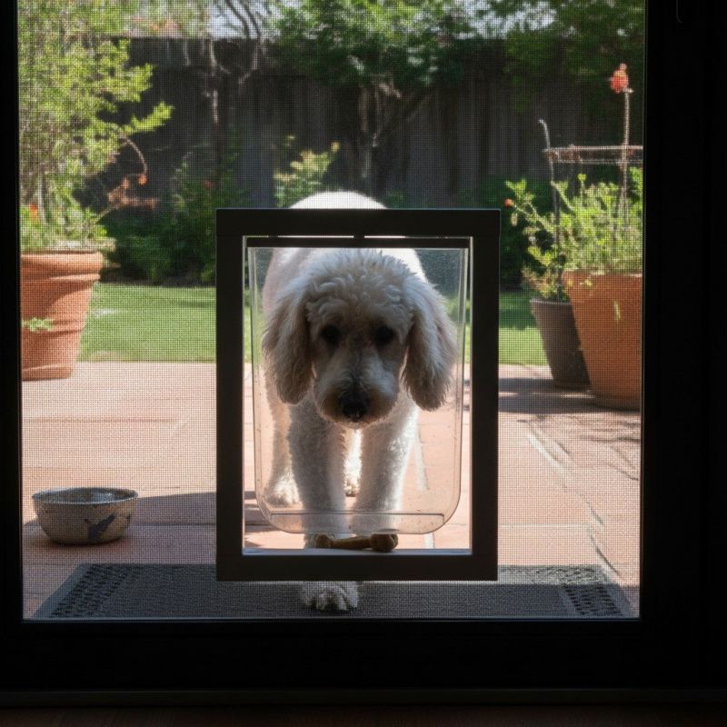 Dog Door Installation detail